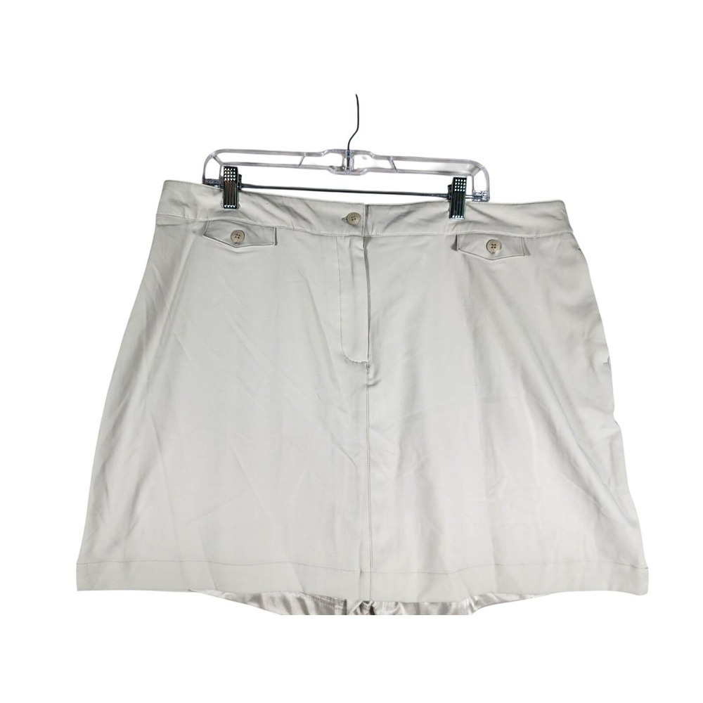 Golf Pickleball Skort Beige Athletic Country Club NWT Page & Tuttle Women 18